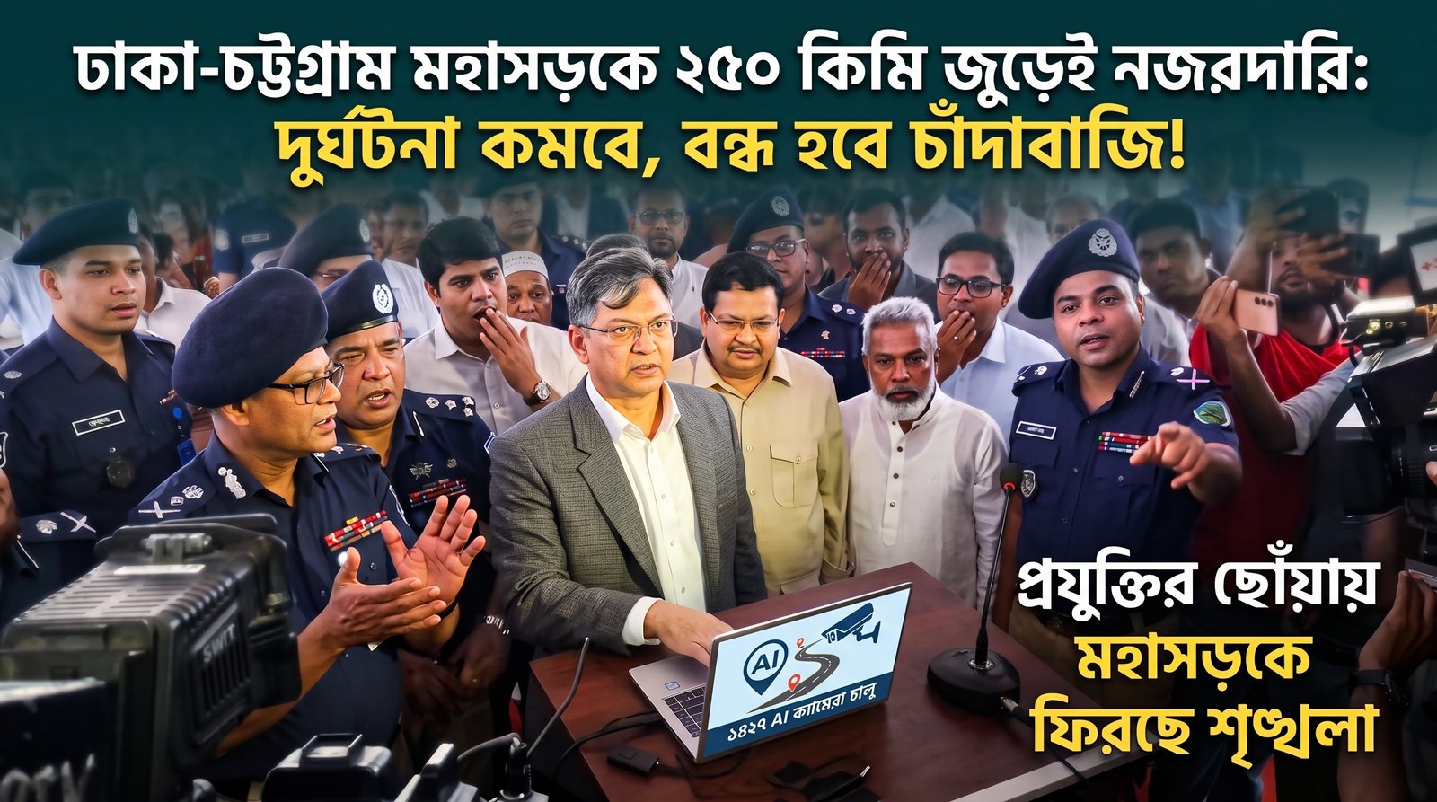 ঢাকা-চট্টগ্রাম মহাসড়কে চালু হলো এআই অটো ফাইন | বন্ধ হবে চাঁদাবাজি ও কমবে দুর্ঘটনা